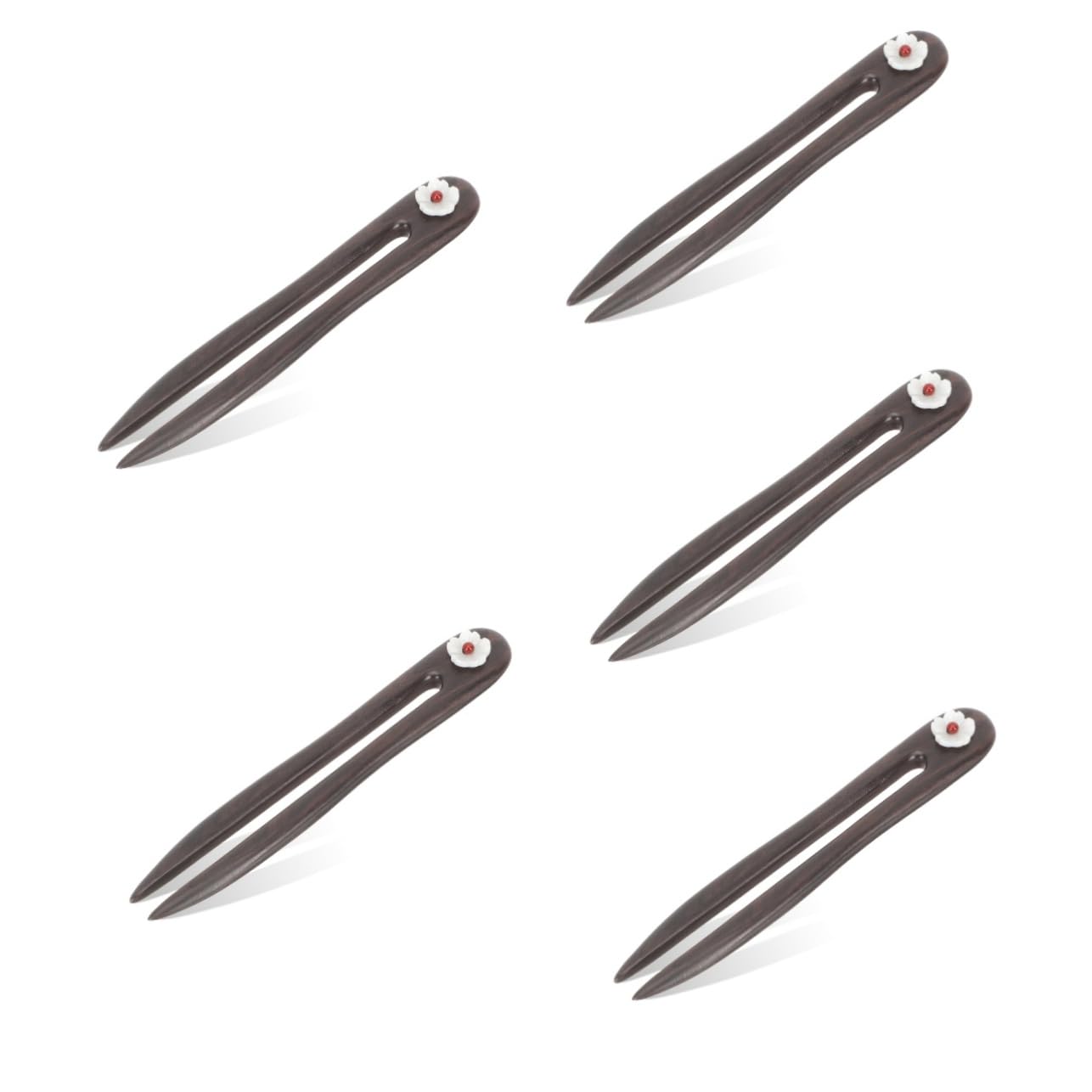 MAGICLULU 5 Piezas Horquilla En Forma u Pasador Pelo Francés Pelo La Vendimia Accesorios Para El Cabello Las Mujeres Tenedor Pelo Moño Tiara Madera Japón Perder Antiguo