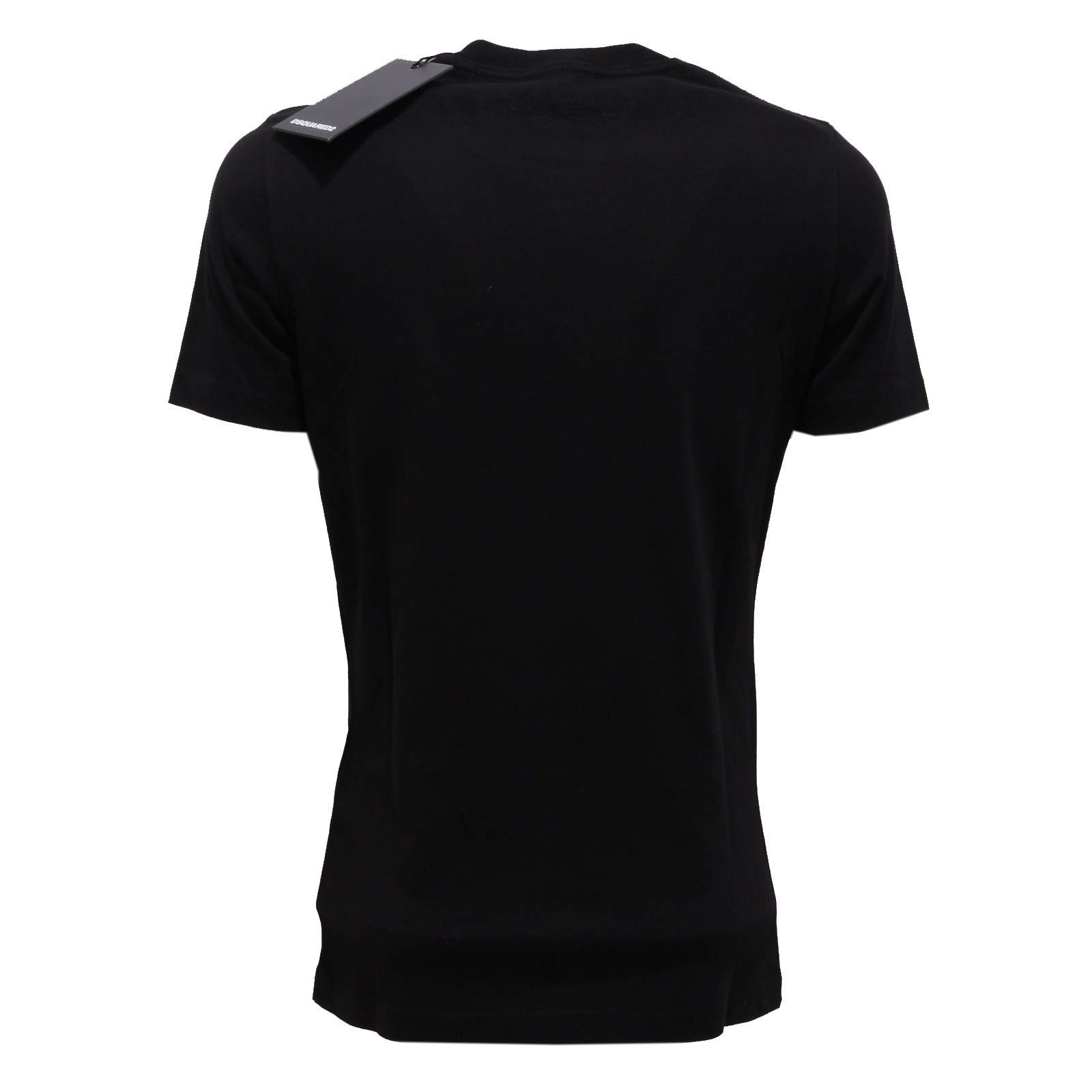 DSQUARED2 2338AB Maglia Bimbo Boy Cotton Black Green Fluo t-shirt