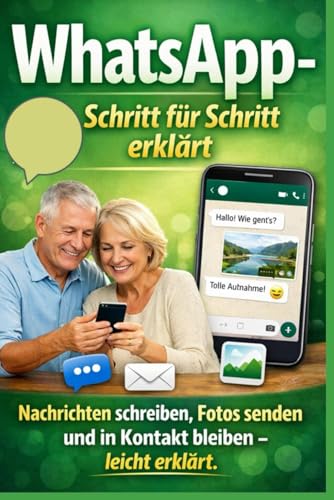 WhatsApp – Schritt für Schritt erklärt: Nachrichten schreiben, Fotos senden und in Kontakt bleiben – leicht erklärt (German Edition)