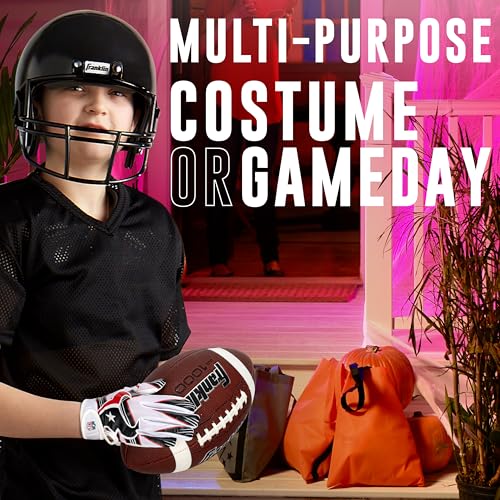 image for Franklin Sports Houston Texans Youth NFL Football Receiver Gloves - Re