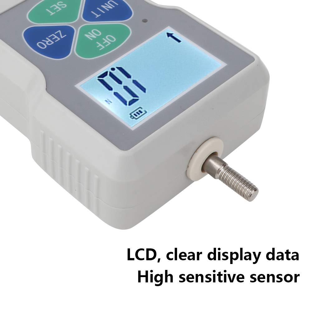 Force Meter, Digital Force Gauge SF-100 Portable Push and Pull Tester Meter Digital Force Gauge 100N 100-240V, Unit Display: Lb, Kg, N, Force Gauges (US Plug 100?245V)