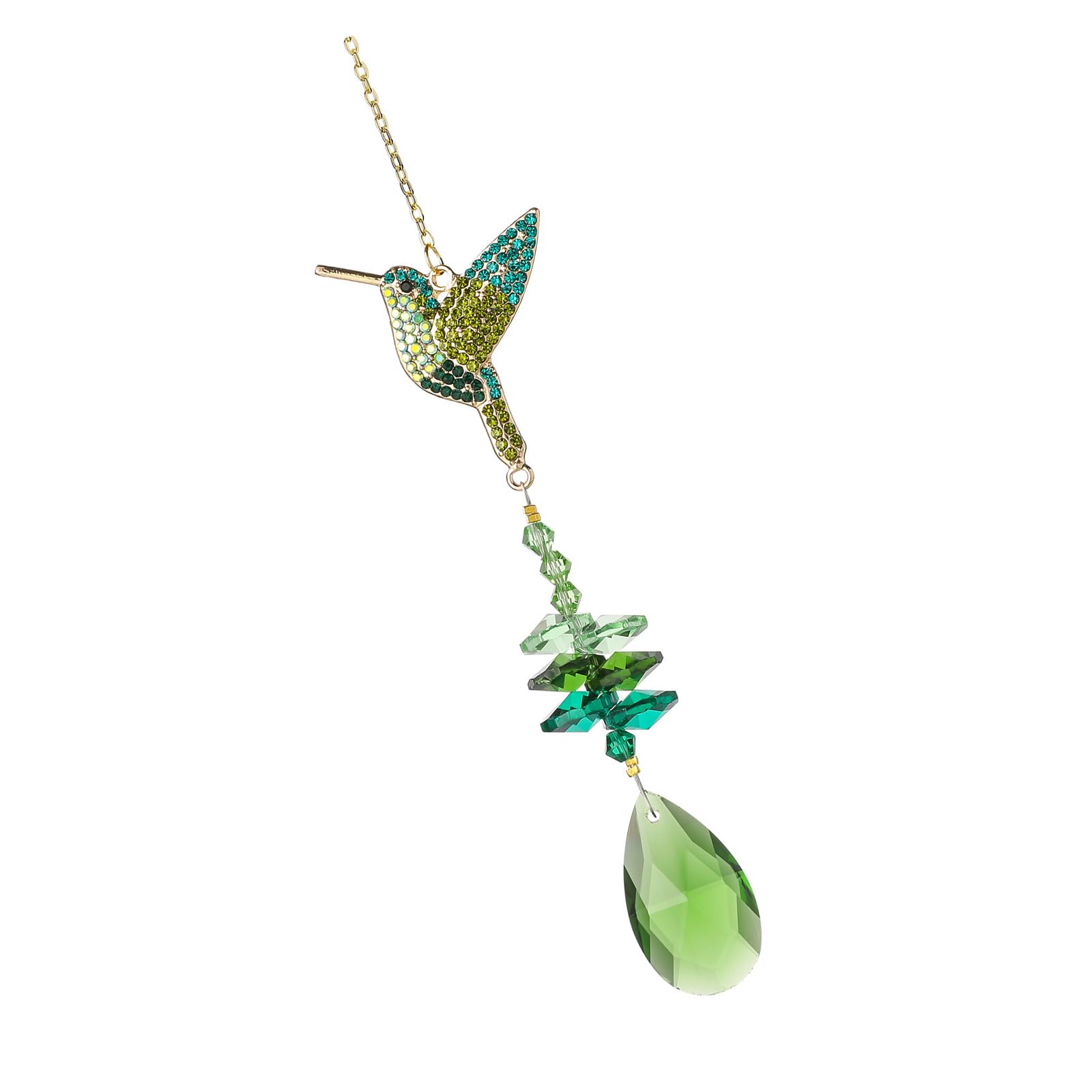 HZBB Catchers Colorful Crystal Suncatchers with Chain Pendant Ornament Hanging Crystals Prism Rainbows Maker for Window Crystals Prism Rainbows Maker