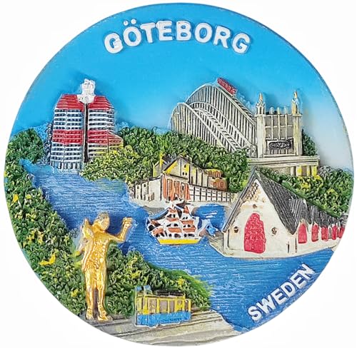 Gothenburg Sweden Refrigerator Magnet Travel Souvenir Fridge 3D Decoration Craft Collection Gothenburg Sweden Refrigerator Magnet Travel Souvenir Fridge 3D Decoration Craft Collection