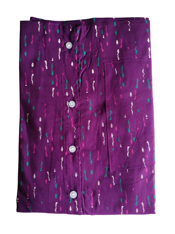 Image of MENMAII Women's [L-4XL] Full Open /Front Buttoned [a Kind of Adaptive Clothing] Multipurpose Nighty for Maternity /Pregnancy /Elderly /Patient /Feeding /Hospital Purpose Nighty Calf Length