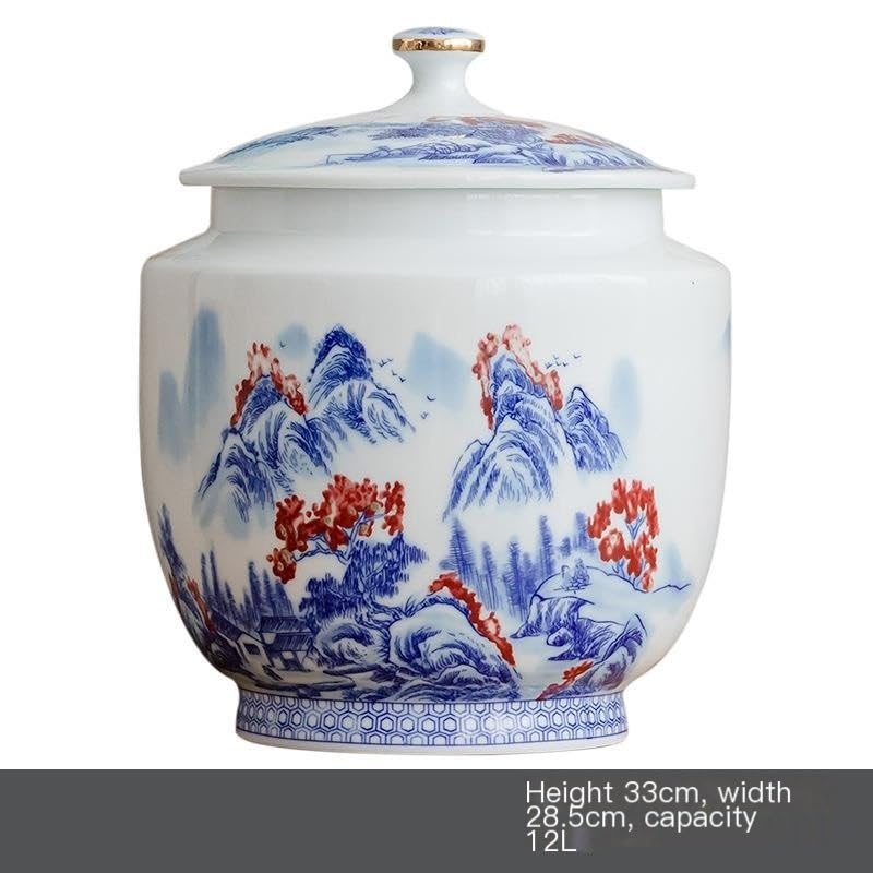 Pojemnik na herbatę puszka na herbatę ceramiczna zamknięta puszka mandarynka skórka pojemnik do przechowywania duży domowy puer ciasto puer herbata puszka kuchnia pojemniki na herbatę
