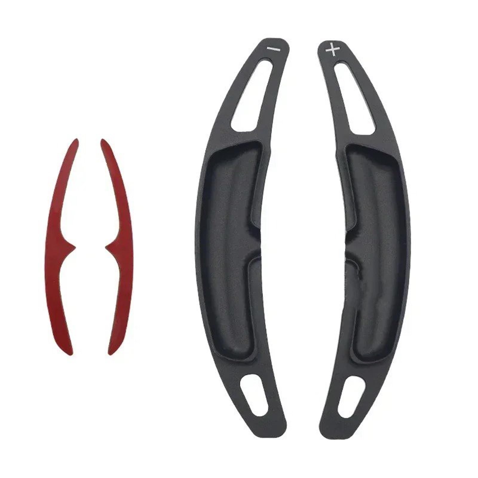 YAKISA Paddles Shift for Macan for Panamera for Cayenne 911 for 718 918 Car Steering Wheel Shift Paddle Gear Extend Shifters Sticker Paddle Shifter(Black)