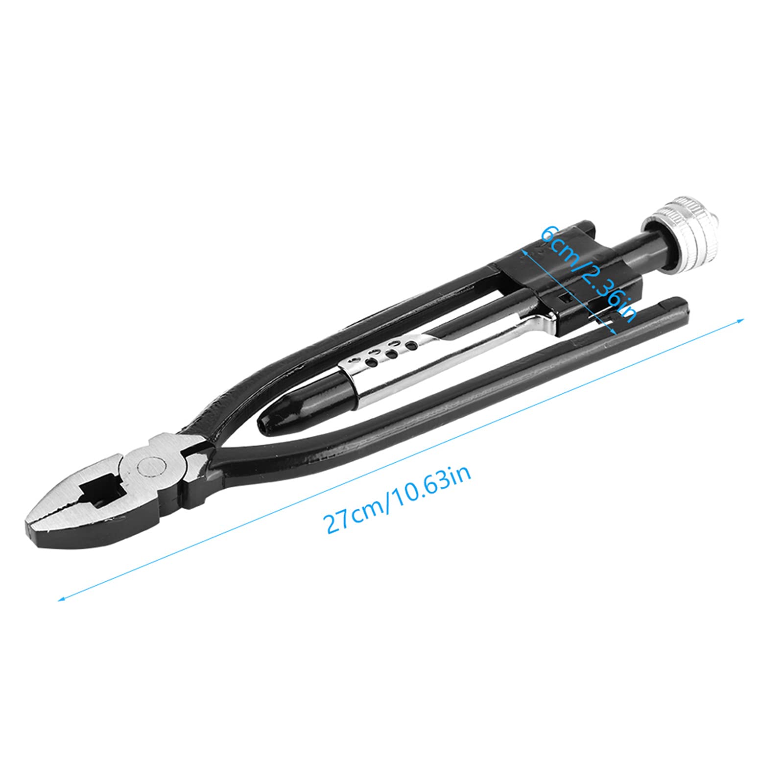 Pince à Torsader le Fil de Sécurité, 23 cm Acier au Carbone, Outil de Verrouillage Multifonction pour Câblage Électrique et Entretien Mécanique