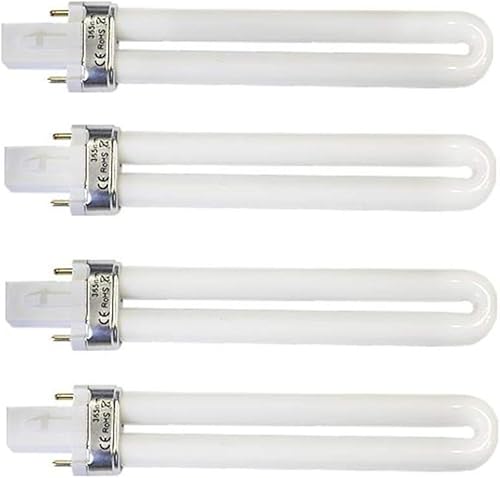 Miniatura 9 de XICHEN 4 unids/set bombillas de repuesto 9W UV 365nm lámpara tubo de bombilla para arte de uñas secador UV lámpara luz