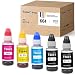 Produktbild SWISS TONER Ersatz zu Epson 664 T6641-T6644 Tinte für Epson EcoTank ET-2650 L300 L350 L355 L365 L455 L550 L555 L565 L100 L200 ET2550 ET2500 ET4500 Drucker,2Schwarz Cyan Magenta Gelb