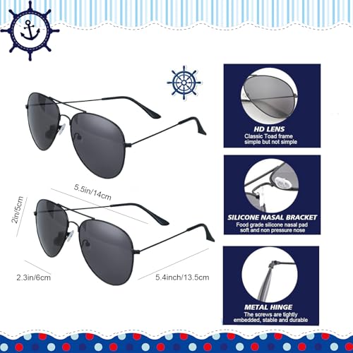 DPLin Yacht Captain Sailor Accessories Costume include Captains hats Men, Sailor Hat Women,Scarf, Sunglasses Halloween Dressing up Party