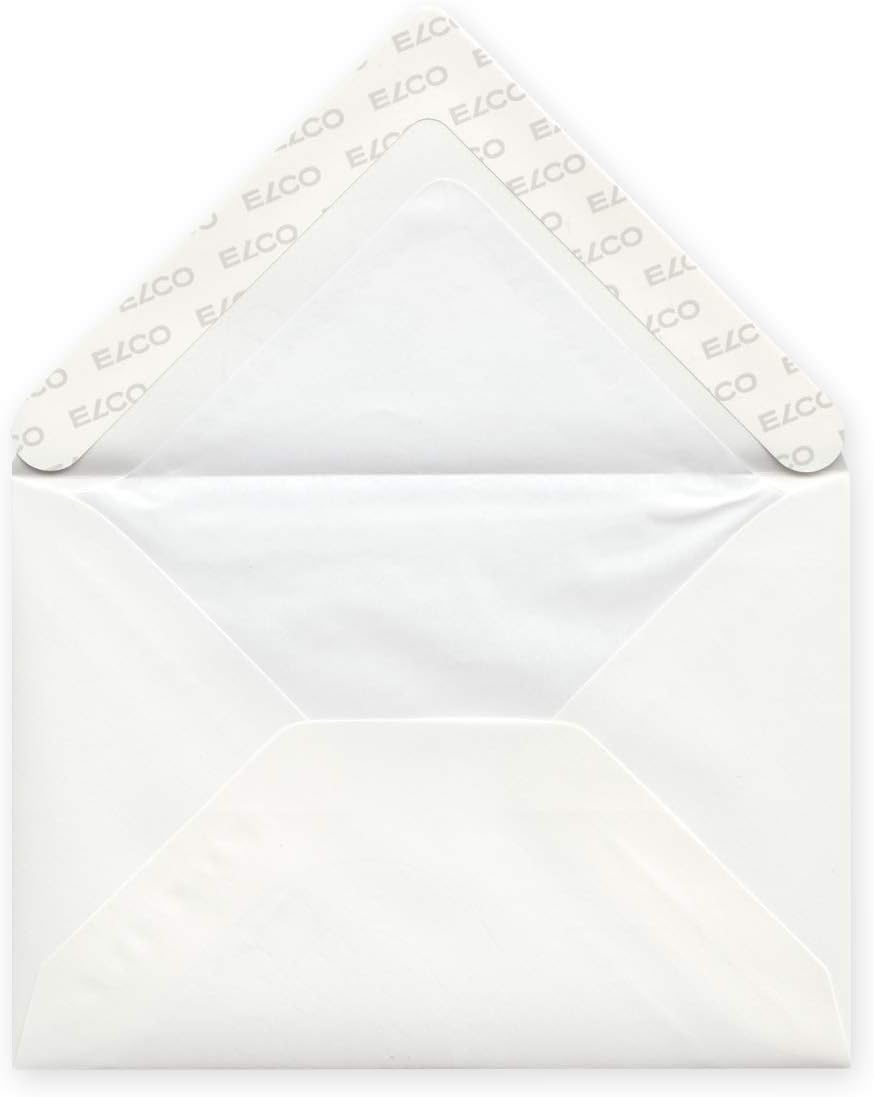 Elco 73127.12 Prestige Packaging with 25 Envelopes Gummed Watertight C6 100 g Brilliant White Window: No