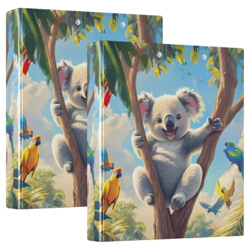 Classeur 3 anneaux perroquet koala - Fini les feuilles volantes et froissées
