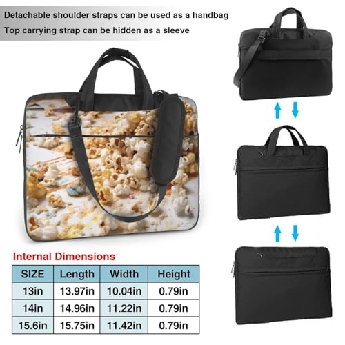 Bolsa para portátil Sprinkle Popcorn estilo mensajero miniatura 2
