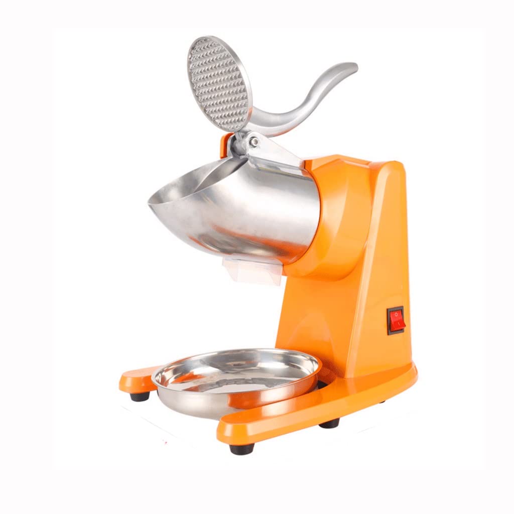 UMJIGF Stainless Steel Electric Ice Crusher Double Blade Smoothie Slush Block Breaking Maker Snow Cone Grinder