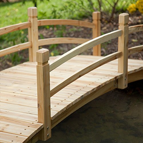 Coral Coast Harrison 8-ft. Wood Garden Bridge