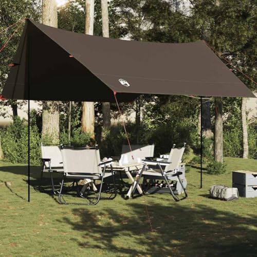 Tarp Braun 438 x 376 x 212 cm, tienda de campaña impermeable para exteriores, ligera y ultraligera, con bolsa de transporte