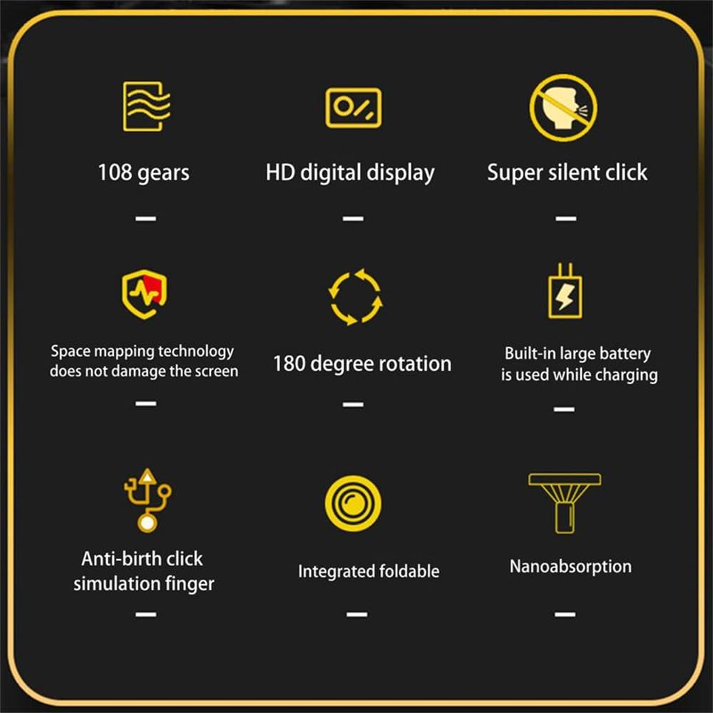 Schermo Clicker Automatico Per Le Applicazioni Del Telefono Video Live Streaming Gadget, Smartphone Game Screen Touch, Compatibile Per Android Per IOS, Android Per Tik Tok Live (Nero)