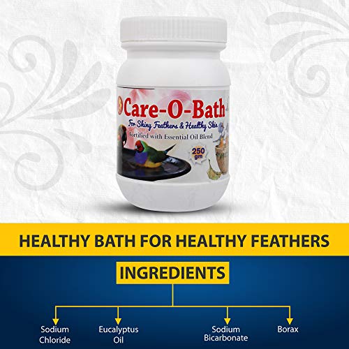 Image of New Pet Care International (PCI) Care-O-Bath || Provide Healthy Feathers for Healthy Bird Healthcare (250 Grm, Care o Bath)