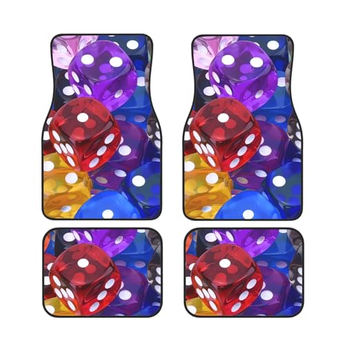 Tapis de sol voiture universels lot de 4 pour l'avant et l'arrière toutes saisons
