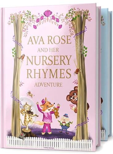 Book of Personalised Nursery Rhymes and Modern Poems for Baby and Child - Birthday Baptism Gift