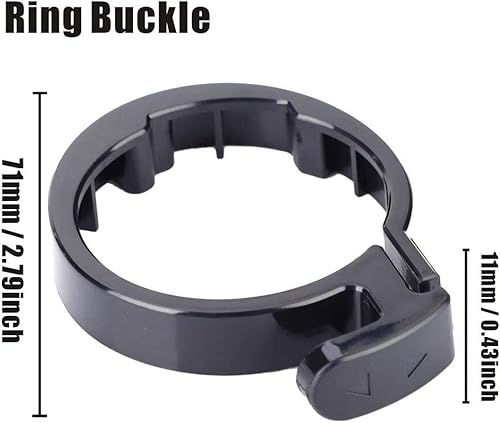 Miniatura 7 de Reemplazo de poste plegable OEM para Xiaomi m365 Pro Scooter eléctrico que incluye enchufe de silicona, cierre de ranura plegable