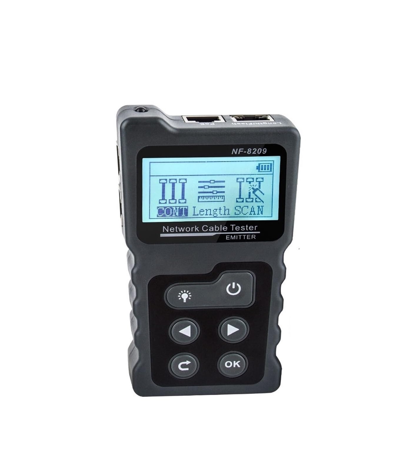 Fiber Optic Cable Tester, NF-8209 Cable Tracker LAN Measure Tester，Network Tools LCD Length Wiremap Tester