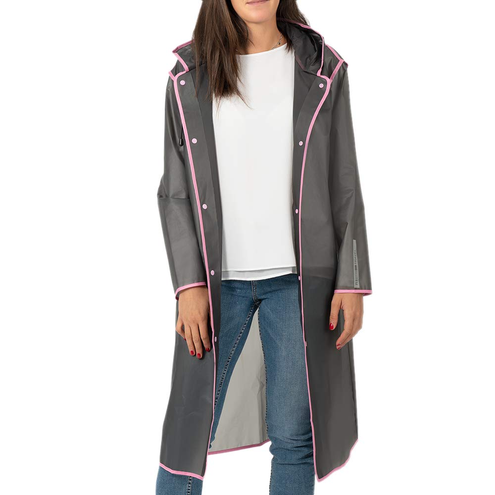 Regenponcho Wasserdicht Damen Herren Reflktierende Details