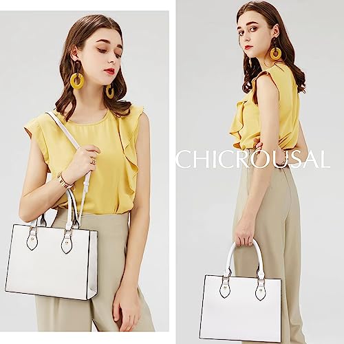 Image of CHICAROUSAL Crossbody Purses and Handbags for Women PU Leather Tote Top Handle Satchel Shoulder Bags