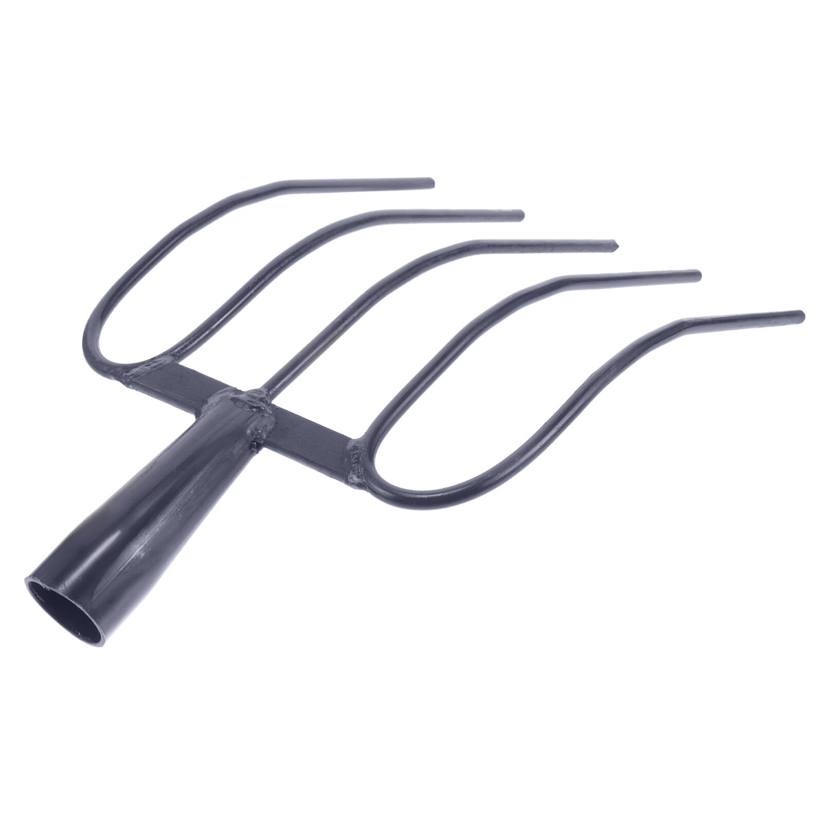 SUPVOX Pitch Fork Garden Fork 4-Tine Spading Digging Fork Garden Spading Fork Heavy Duty Manure Fork for Weeding Mulch Spreading Loosening Turning Compost Garden Fork