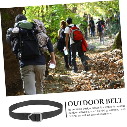 GANAZONO Multi-Functional Outdoor Canvas Belt for Men Heavy-Duty Military Style Adjustable Length for Hiking and Work Use4