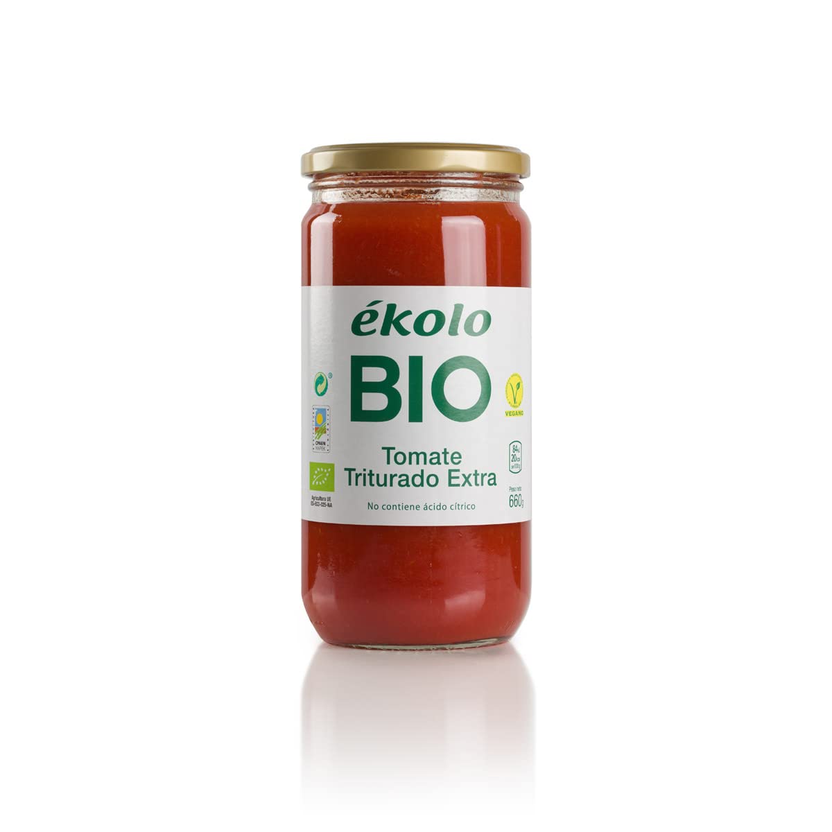 Ekolo Tomate Triturado Ecológico 6 Tarros 660 G 3960 ml
