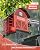 Bird Feeders for Outdoors Hanging, 5LBS Large Bird Feeder with 2 Suet Cage, Red Barn Metal Birds Feeder for Outside, Weather Resistant Cardinal Feeders, ldeal Birds Watching Gifts (Red)
