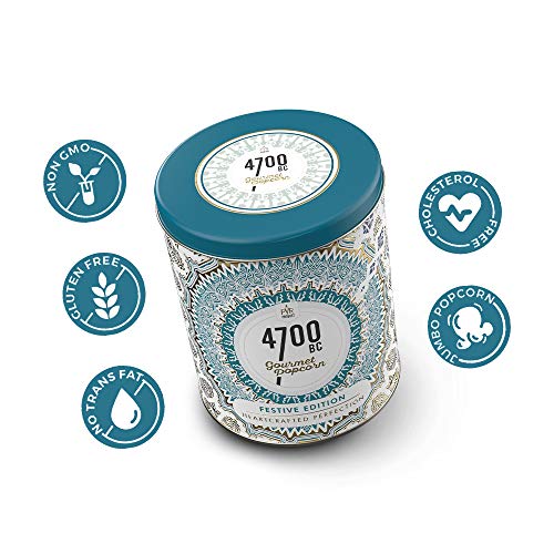 Image of 4700BC Gourmet Popcorn, Nutty Tuxedo Chocolate, Tin, 650g