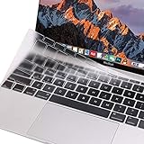 MOSISO Premium Soft TPU Ultra Thin Transparent Keyboard Cover Protector Compatible MacBook Pro 13 Inch 2017 & 2016 Release A1708 No Touch Bar & New MacBook 12 Inch A1534 Protective Skin, Clear