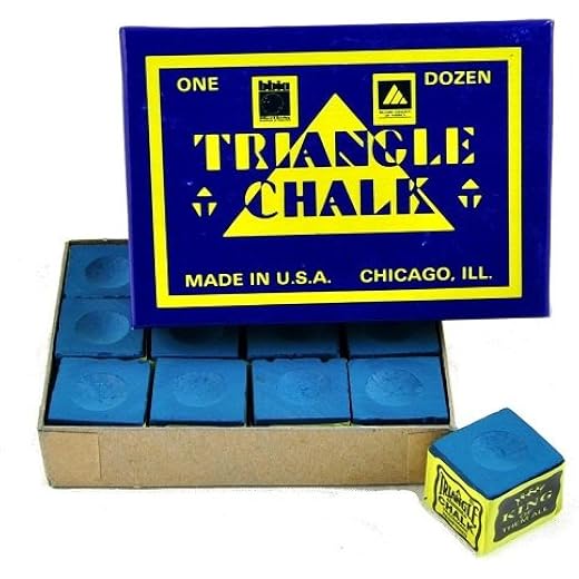 LGB Snooker Blue Chalk - 12 Piece
