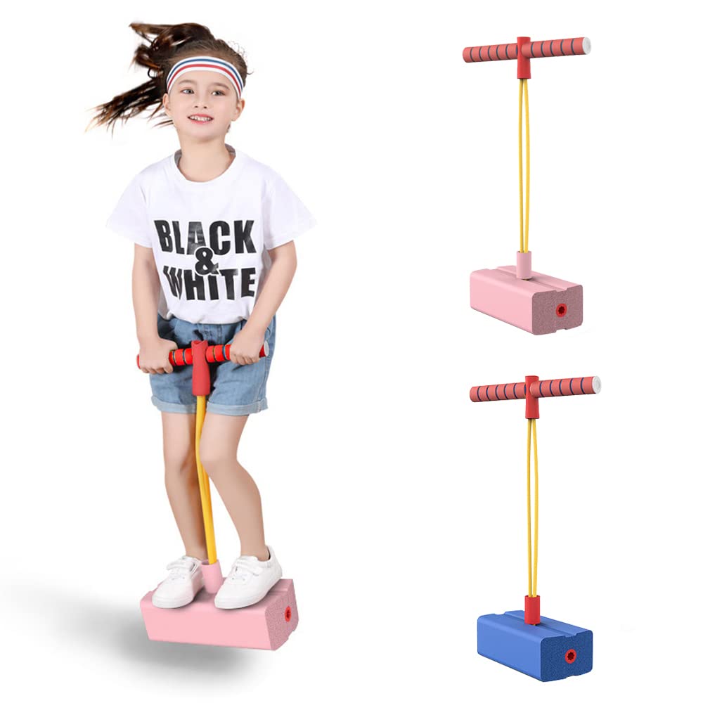 Pogo Jumper Stick Giocattolo Schiuma Jumper Stick Giocattolo Esterno Schiuma Pogo Sticker Jump Bounce Migliora la concentrazione Esercizio Equilibrio TPE Bambini per Attività all'aperto