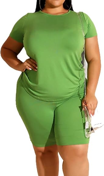 2 piece plus size jogger set