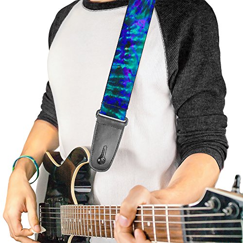 Image of Buckle-Down GS-W32088 inchTie Dye Green /Blue /Purple inch Guitar Strap