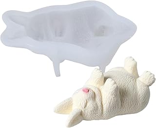 daiyanjing Silikonowa forma do pieczenia "zrób to sam", nieprzywierająca, króliczek, krokodyla, psa, cukierków, galaretek, ciastek, ciastek, 11 cm