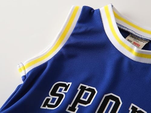 Yueary Camiseta esportiva infantil masculina camiseta regata 10 futebol futebol basquete ativo sem m