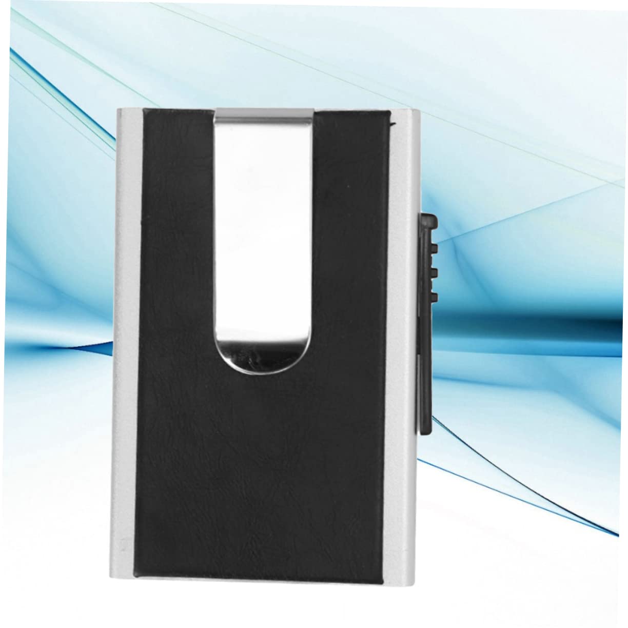 GALPADA 3pièces Men Aluminum Alloy Wallet Porte-Cartes Anti-vol Et Anti-démagnétisation Aluminium Élégant Et Léger pour Hommes Noir