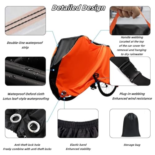 Funda de tela Oxford transpirable para Orbea Rallon DH 2025-2026 Black 8