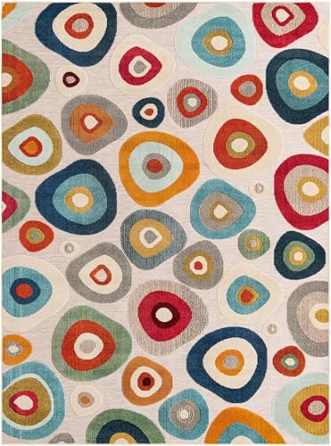 Tapete Rugs.com Outdoor Casablanca 7'10 x 10' Multi Beige miniatura 2