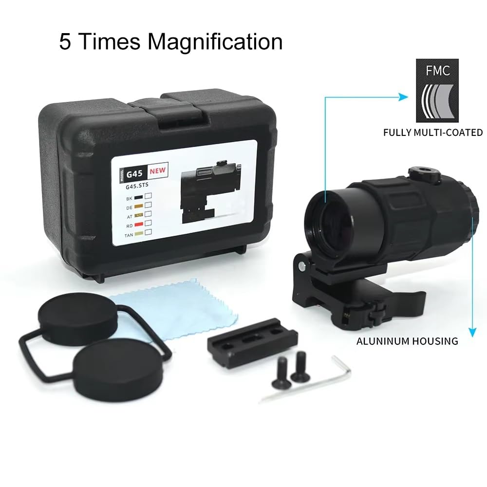 Loupe G45 Loupe de visée à Point Rouge 5X avec Support à dégagement Rapide