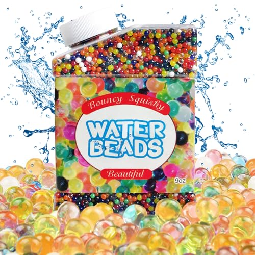 Gelbeez 50 000 Rainbow Water Gel Beads Expanding Non-Toxic Beads for Vase Filler Weddings Foot Spa Christmas & Home Décor Soilless Planting Table & Party Decorations