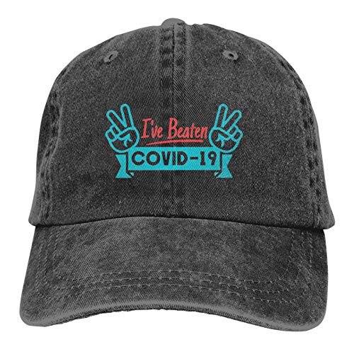 I've Beaten Covid Adjustable Vintage Washed Denim Cotton Dad Hat Fashion Baseball Caps Outdoor Sun Hat Men
