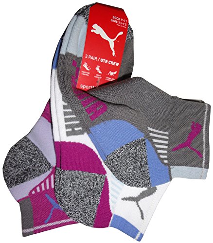 Image of PUMA Women's 6 Pack Quarter Crew Socks