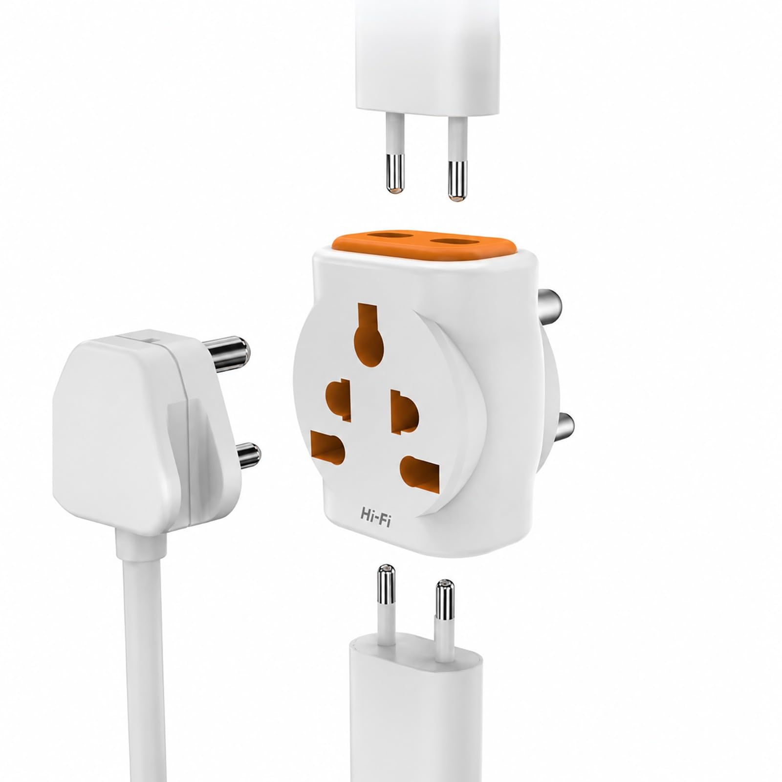 Elleys’ Dingo 6 AMP 3 Pin Multi Plug sockets Travel Adapter (240V) | Power Plug Socket Suitable 2pin 3pin Extension for Home, Office Laptop Desktop-image-37