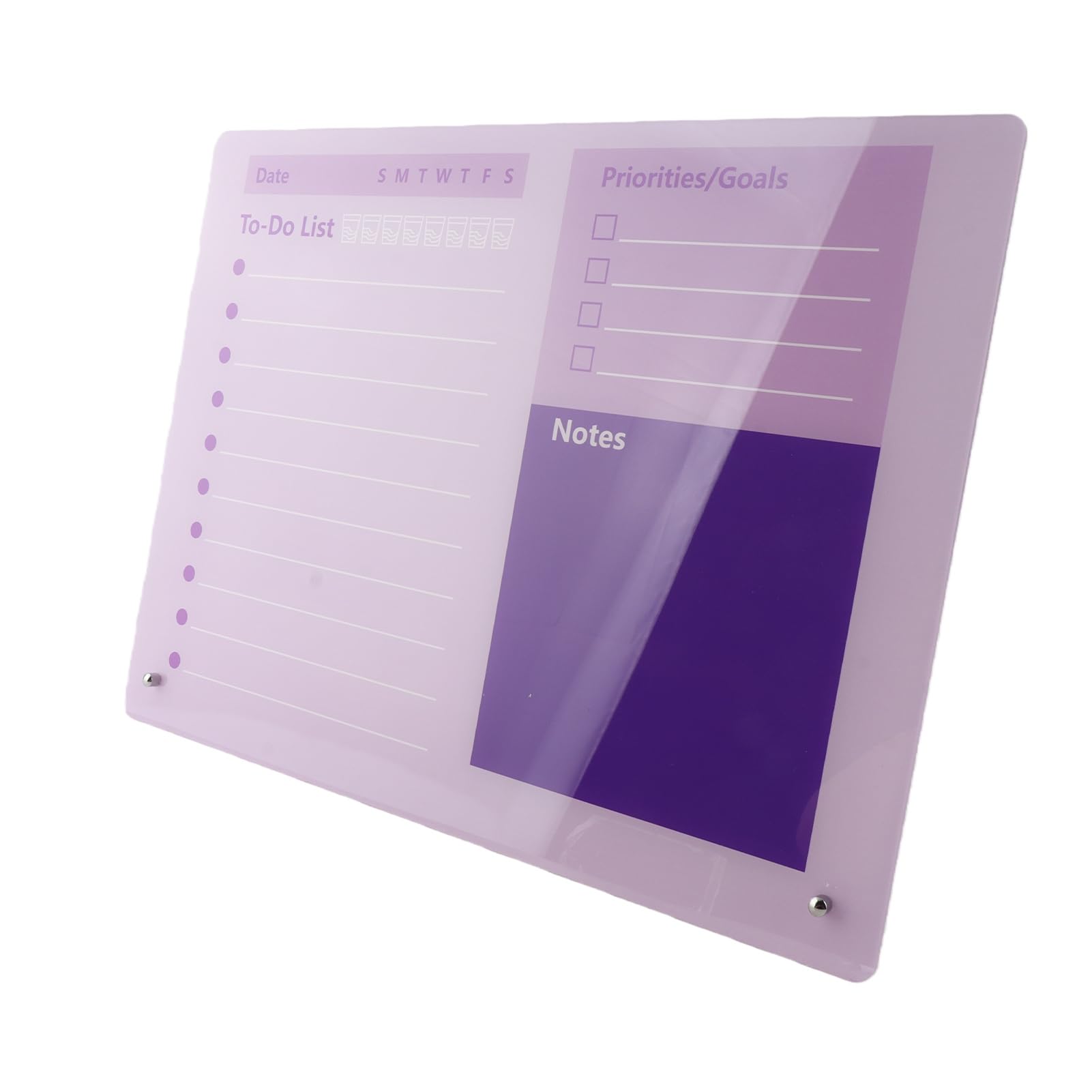 Acryl Trocken Abwischbarer Planer Board mit Viel Platz (40 * 30cm)