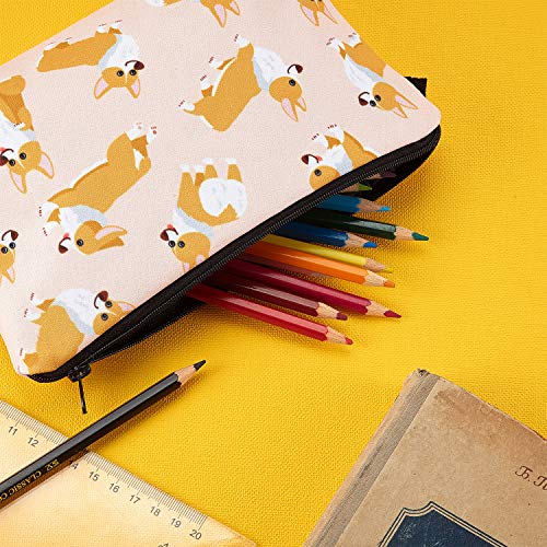 4-Pieces-Funny-Corgi-Dogs-Makeup-Bag-Travel-Small-Corgi-Cosmetic-Bag-Corgi-Pouch-Handbag-Organizer-Cash-Coin-Purse-Multifunction-Toiletry-Storage-Pouch-for-Women